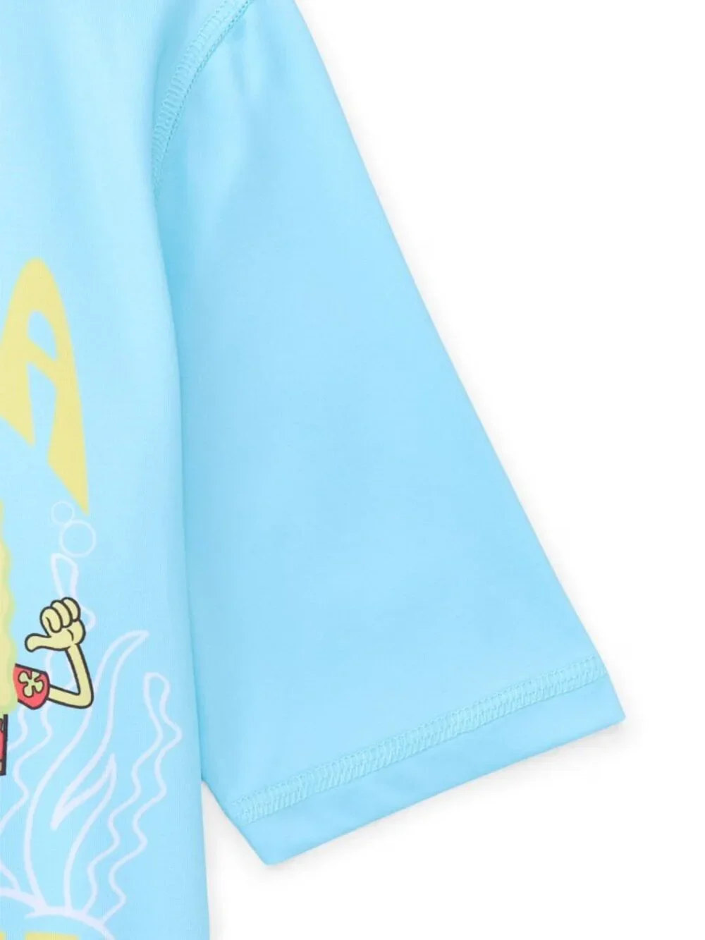 SpongeBob SquarePants Boys Rash Guard UV50 Swim Shirt Blue Sizes 4/5, 6/7 & 8